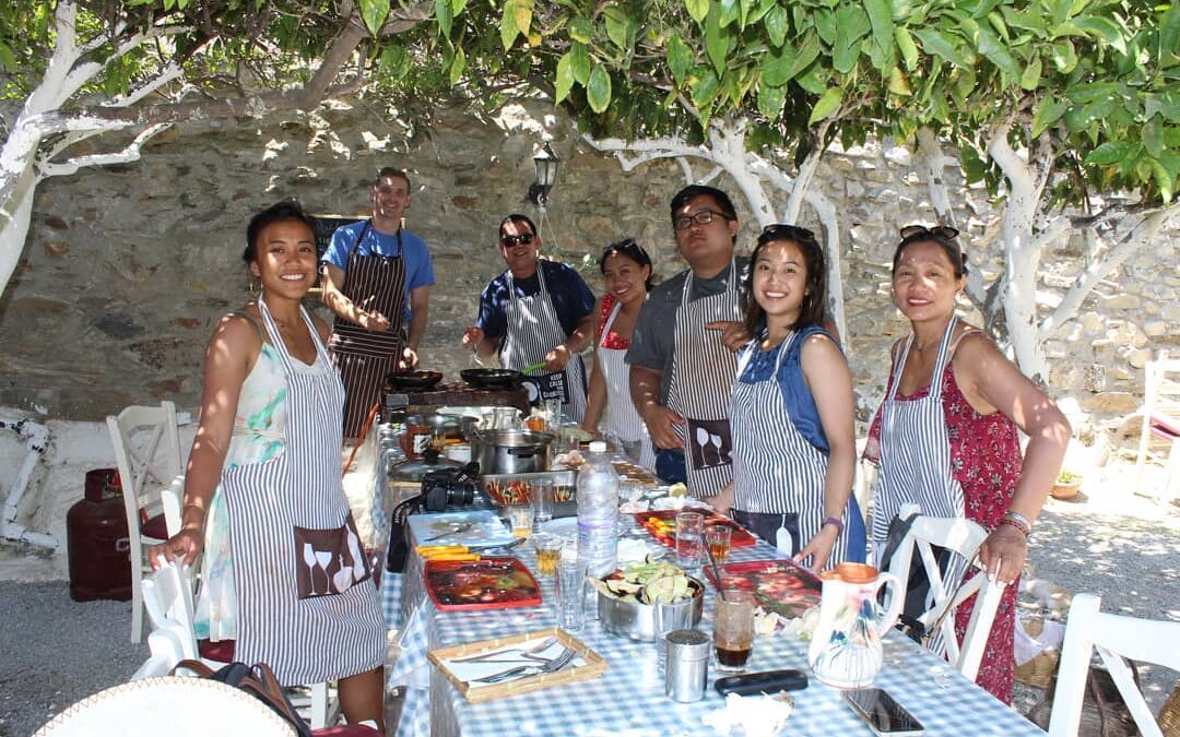 cooking class on Naxos